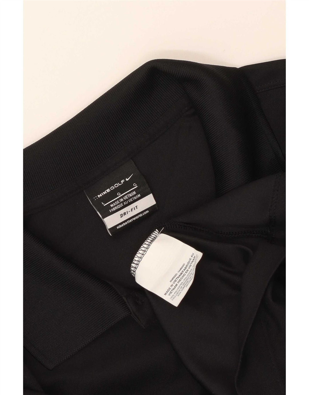 Tricou polo Nike Dri Fit pentru bărbați, mare, negru, poliester