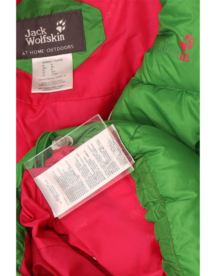Jack Wolfskin Jachetă căptușită pentru femei UK 18/20 XL Poliester verde