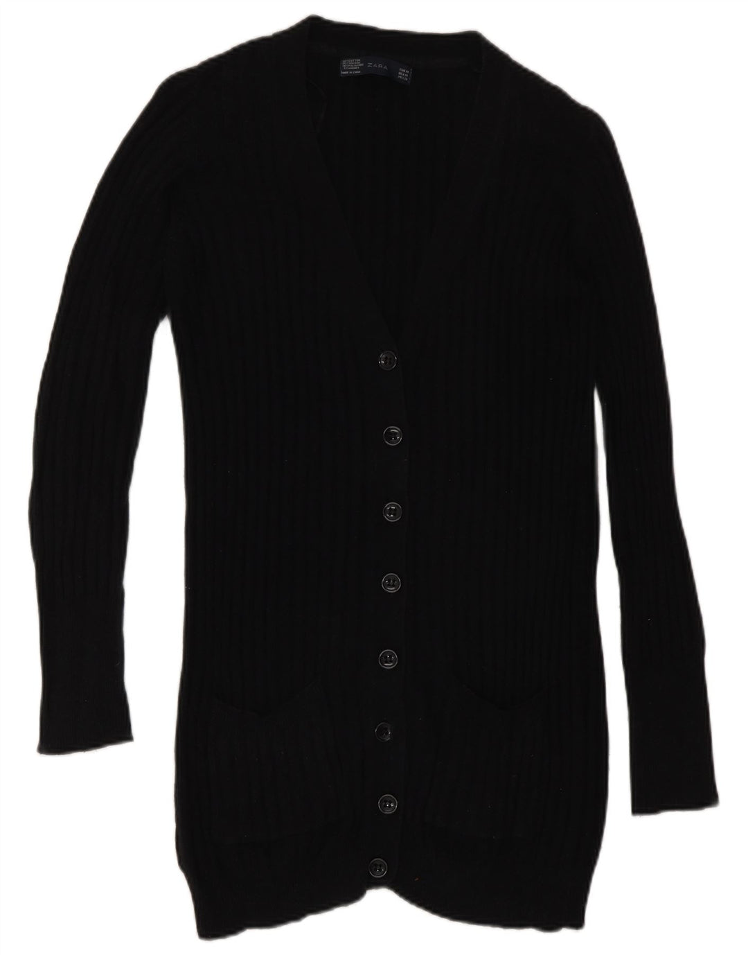 Pulover cardigan pentru femei Zara UK 12 Medium Negru