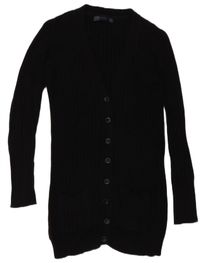 Pulover cardigan pentru femei Zara UK 12 Medium Negru