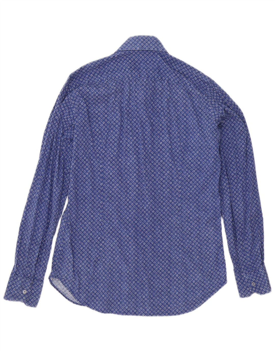 Cămașă pentru bărbați Liu Jo Slim Fit, bumbac cu pete albastre medii