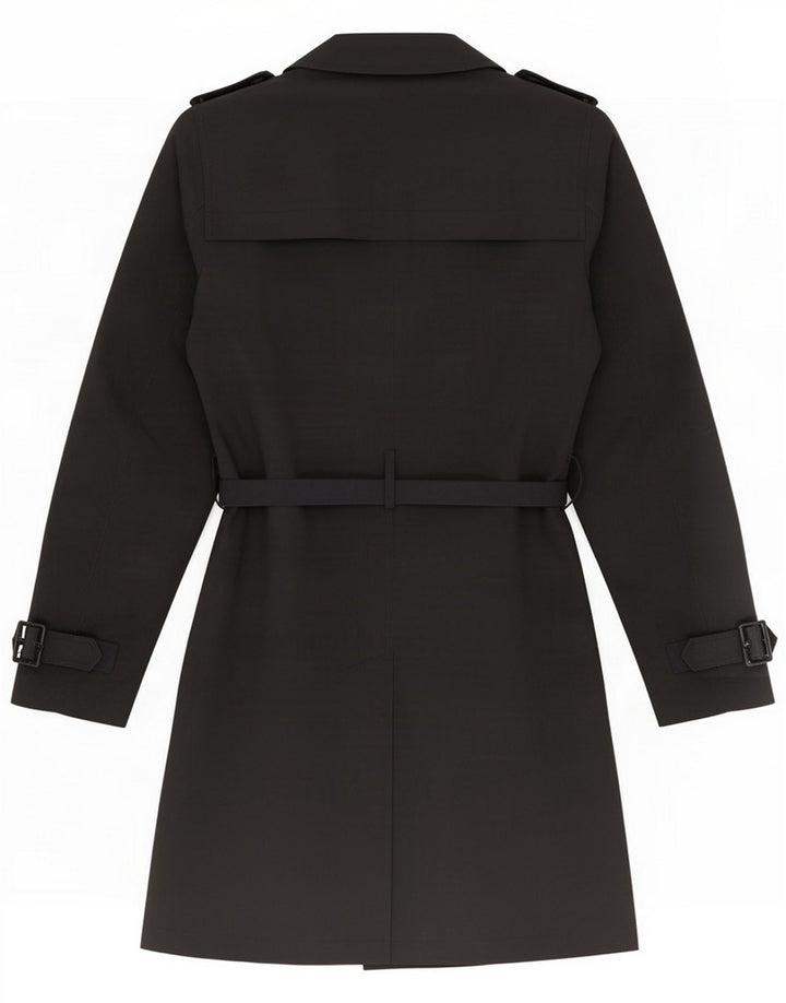 Tranch pentru femei Marks & Spencer UK 12 Medium Black Poliester