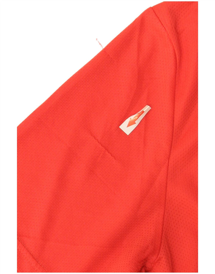 Tricou polo Adidas pentru bărbați, poliester roșu mare