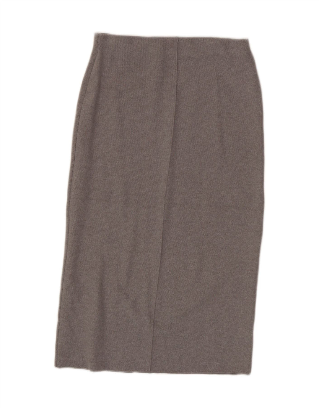 Fusta Midi pentru femeie cu talie înaltă Zara Medium W28 Poliester gri