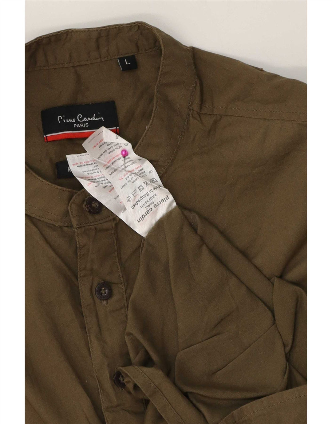 Cămașă cu pulover pentru bărbați Pierre Cardin, bumbac, kaki mare