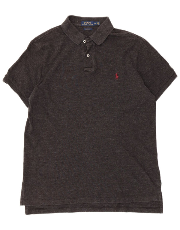 Polo Ralph Lauren pentru bărbați, personalizat, din bumbac mare, gri