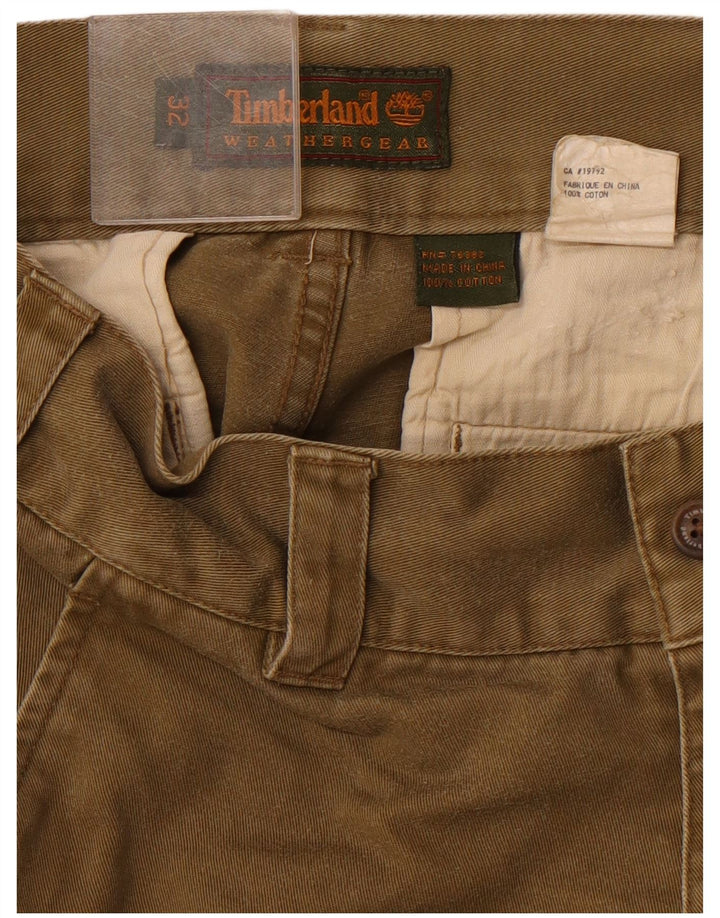 Pantaloni scurți TIMBERLAND Weathergear Cargo pentru bărbați W32, bumbac mediu kaki