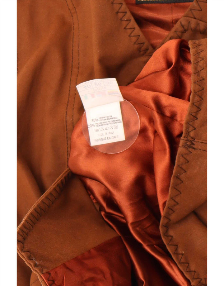 Gilet pentru femei Roccobarocco IT 40 mic, maro, din bumbac Paisley