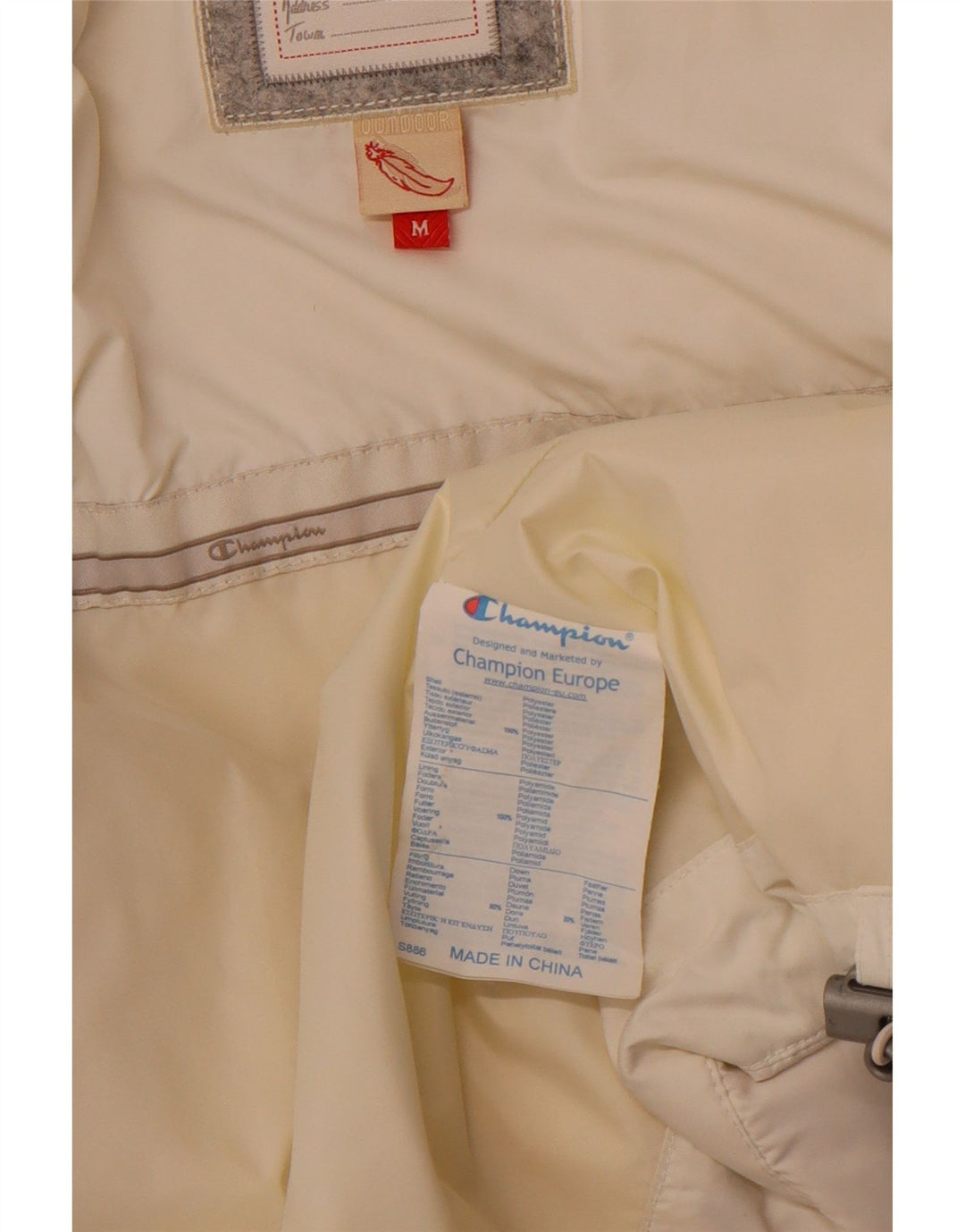 Jachetă căptușită pentru femei CHAMPION UK 14 Poliester alb mediu