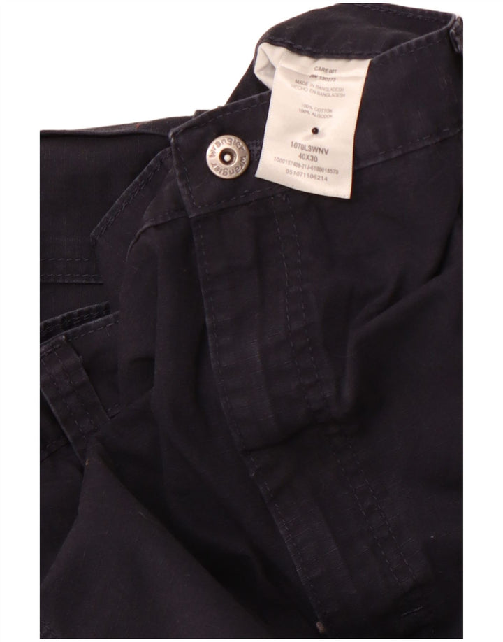 Pantaloni cargo drepti pentru bărbați WRANGLER L40 L30 bumbac bleumarin