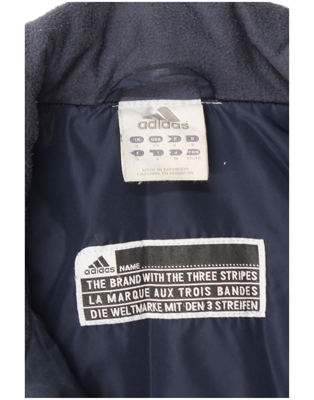 Jachetă Windbreaker ADIDAS pentru bărbați cu grafică UK 36, mică, bleumarin, color block