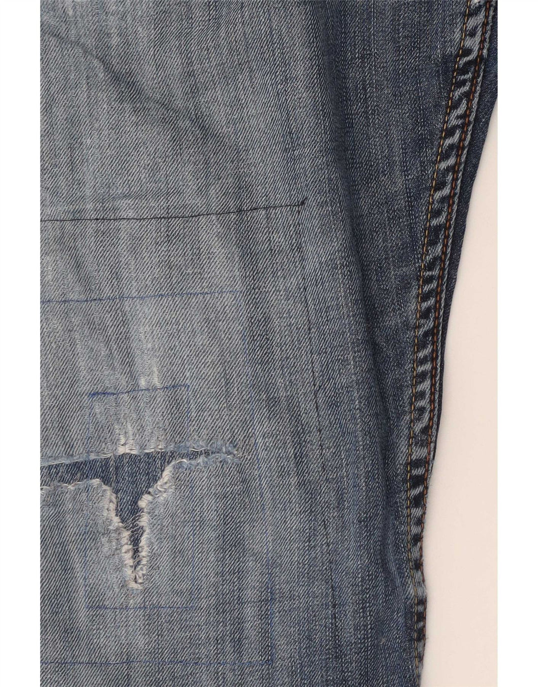 Blagi pentru bărbați Levi's 507 Distressed Bootcut W34 L30 Blue Cotton