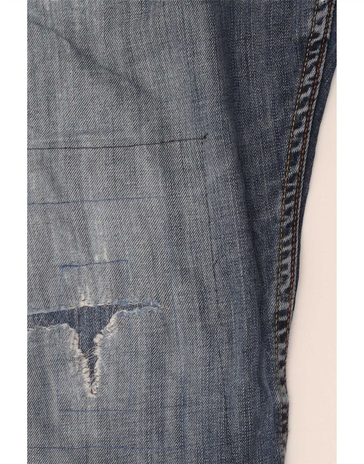 Blagi pentru bărbați Levi's 507 Distressed Bootcut W34 L30 Blue Cotton
