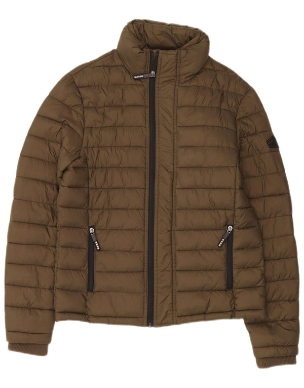Jachetă căptușită pentru bărbați Superdry UK 38 Medium Khaki Nylon
