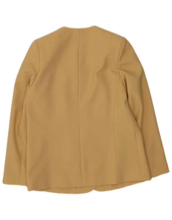 Jachetă pentru femei Eastex cu 4 nasturi, UK 14, poliester mediu bej