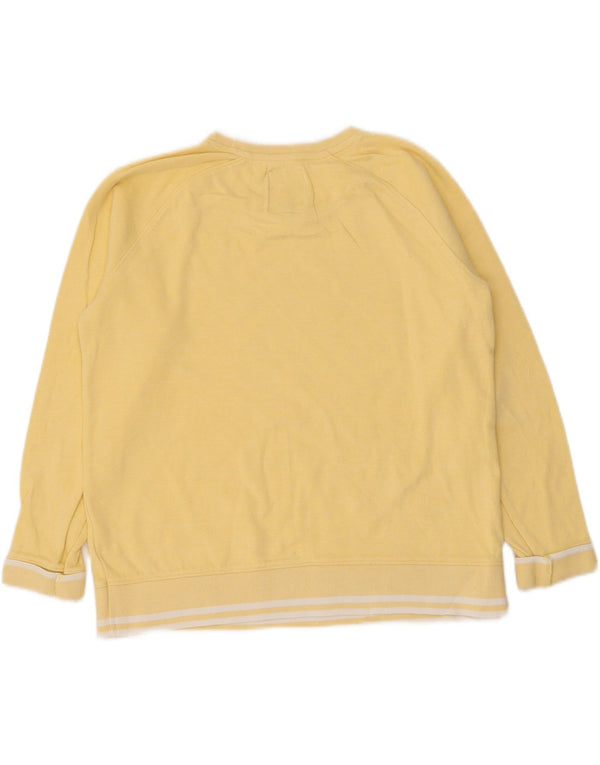 Crew Clothing Hanorac pentru femei Pulover UK 12 Bumbac cu dungi galbene medii