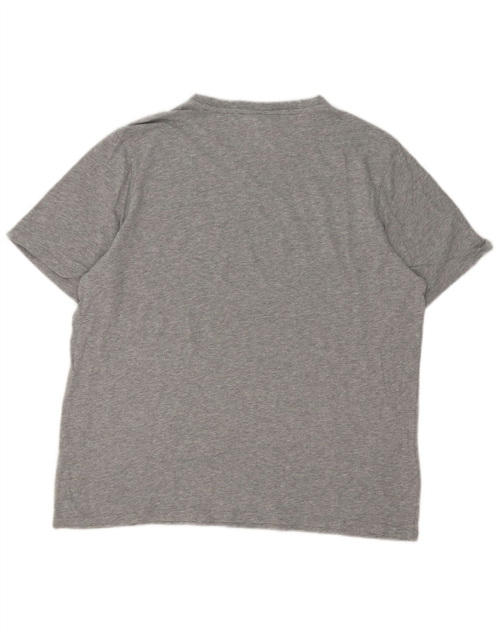 Tricou pentru bărbați Fila Top mare, gri bumbac cu pete