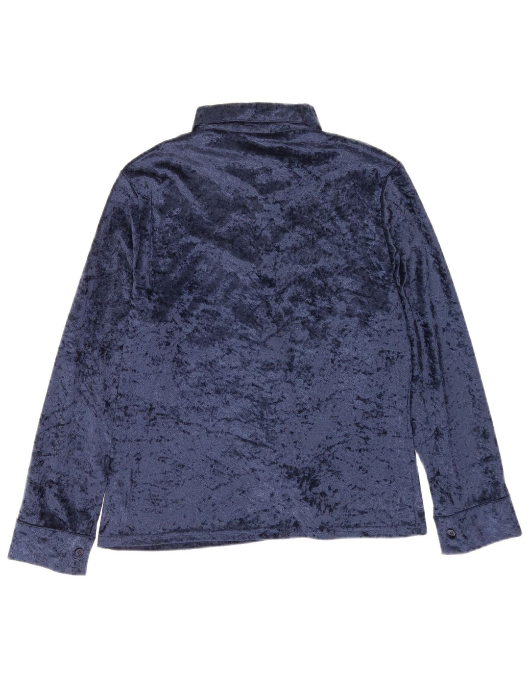 Bluză cămașă din velur pentru femei Central Park IT 46 Poliester mare bleumarin