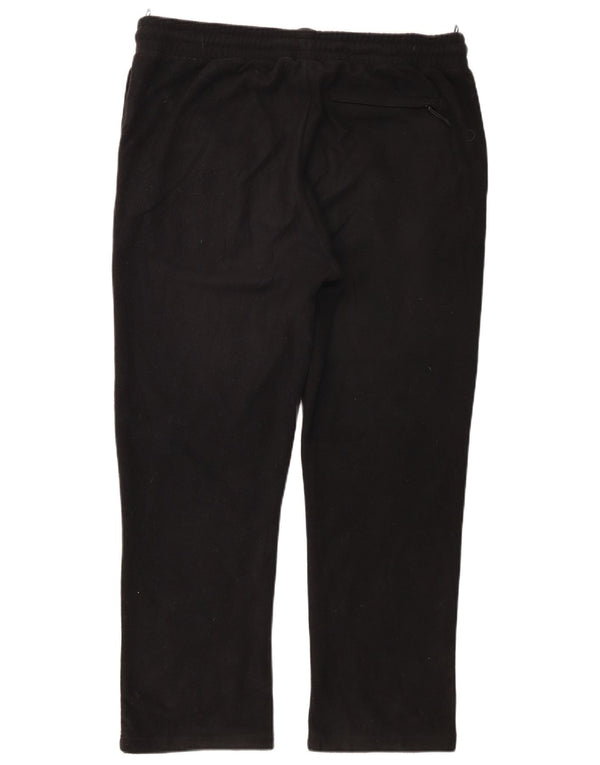 Marks & Spencer Mens Fleece Tracksuit Trousers Large Black Polyester