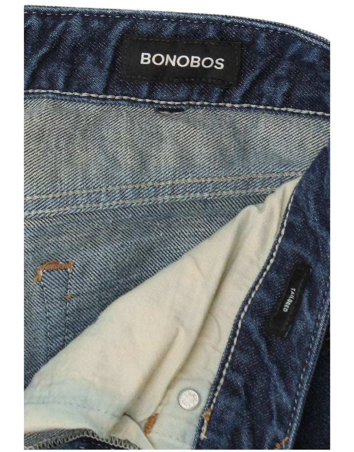 BONOBOS Blugi slim, cu croiala, L30 L27 Albastru