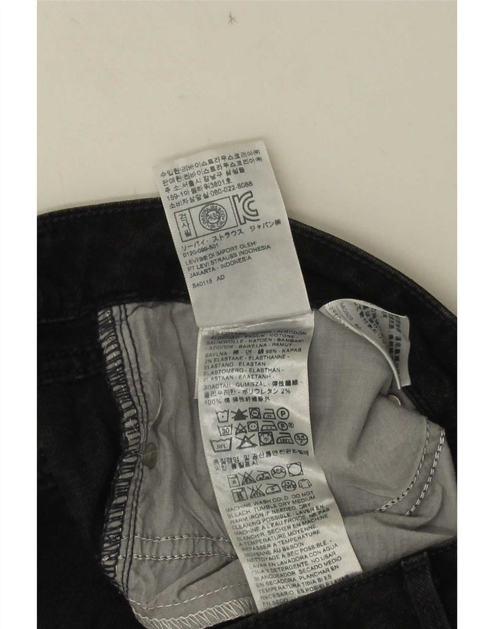 Blugi skinny pentru femei Levi's W30 L32 bumbac negru