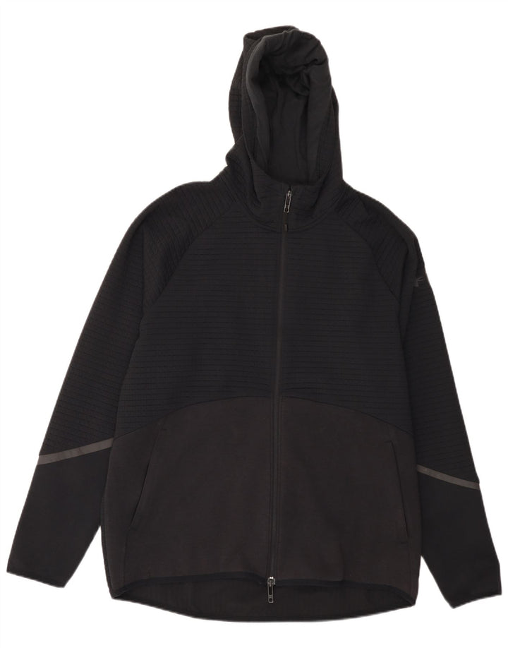 Pulover Under Armour pentru bărbați, cu fermoar, poliester mare, negru