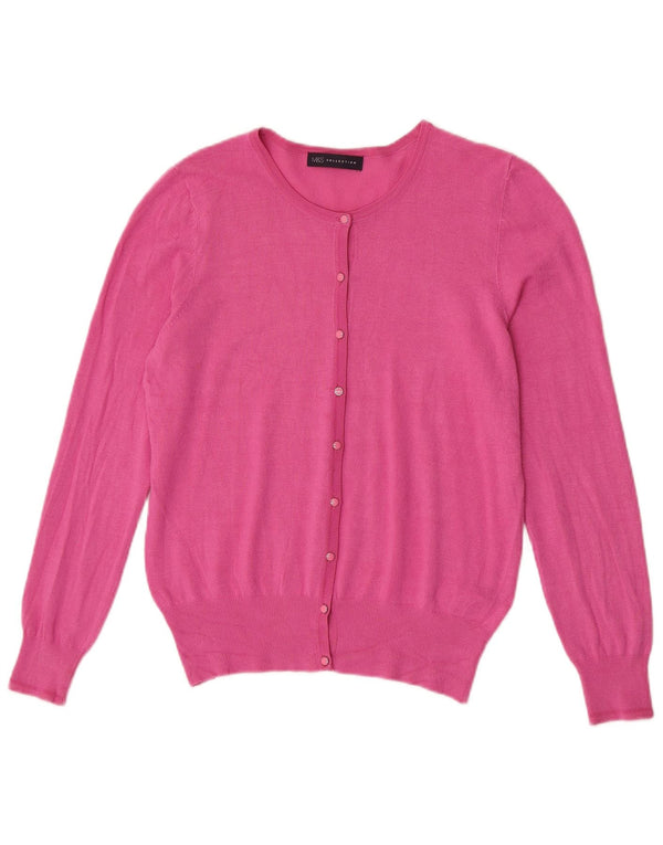 Pulover cardigan pentru femei Marks & Spencer UK 14 Medium Pink Viscose