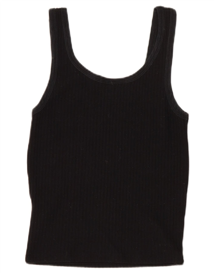 Topshop Womens Cami Top UK 8 Small Negru Poliester