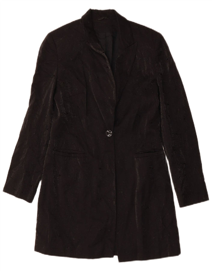 Palton RICHARDS pentru femei UK 10 mic, negru, viscoză florală