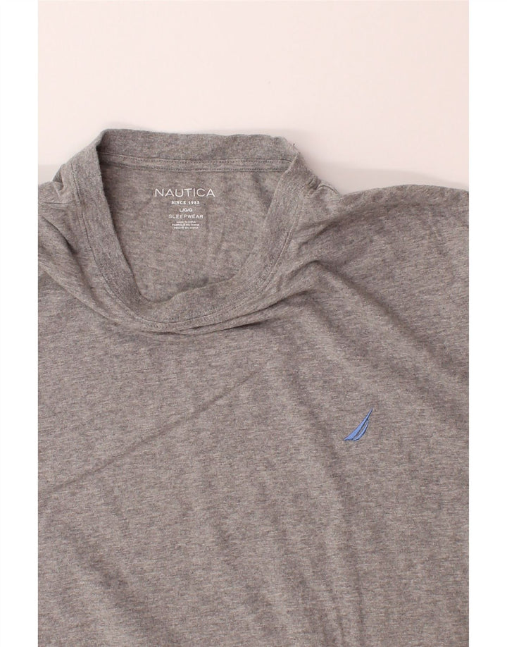 NAUTICA Mens T-Shirt Top Large Grey Cotton Vintage Nautica and Second-Hand Nautica from Messina Hembry 