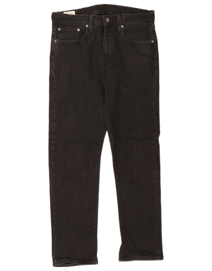 Blugi drepti pentru femei Levi's W32 L30 bumbac negru