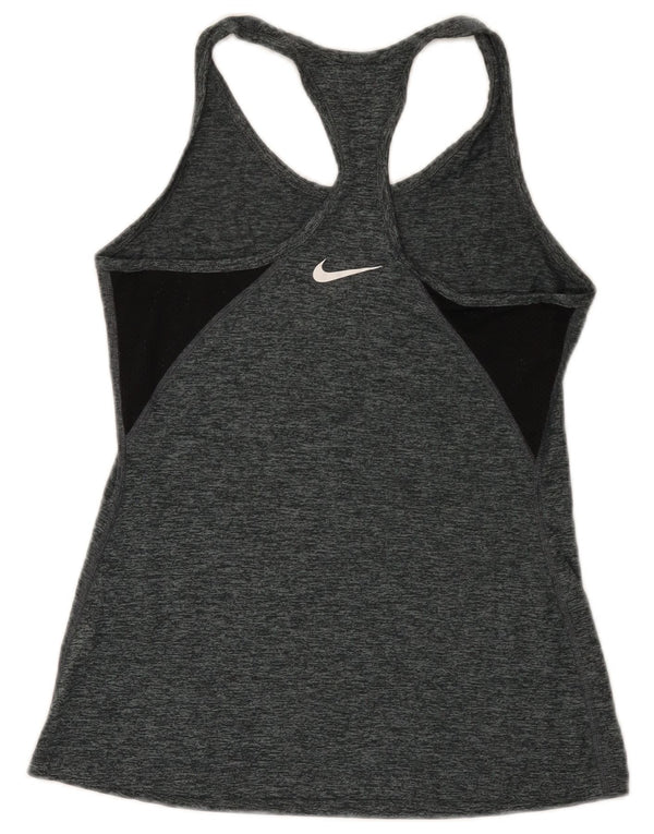 Top Vest Vest Dri Fit pentru femei Nike UK 8 Small Gri Flecked Poliester