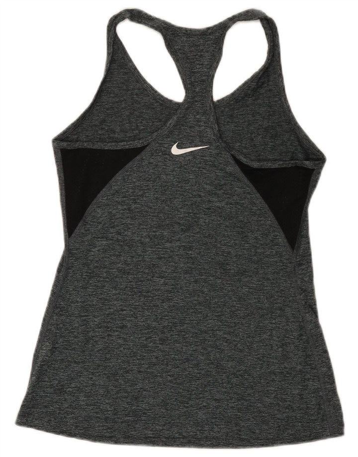 Top Vest Vest Dri Fit pentru femei Nike UK 8 Small Gri Flecked Poliester