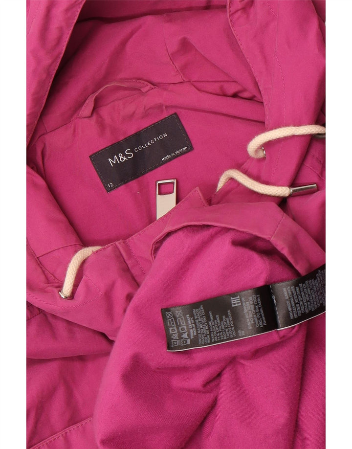 Jachetă cu glugă pentru femei Marks & Spencer UK 12, bumbac roz mediu