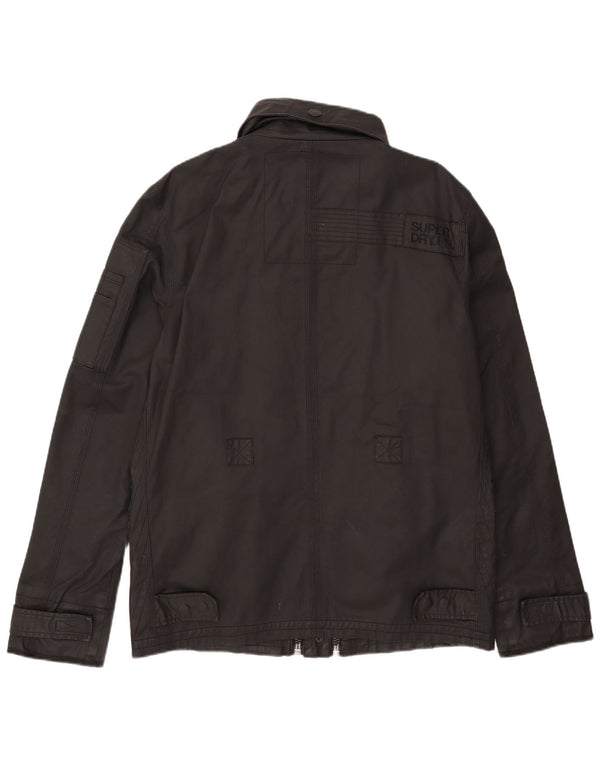 Jachetă militară pentru bărbați Superdry UK 44 2XL bumbac negru
