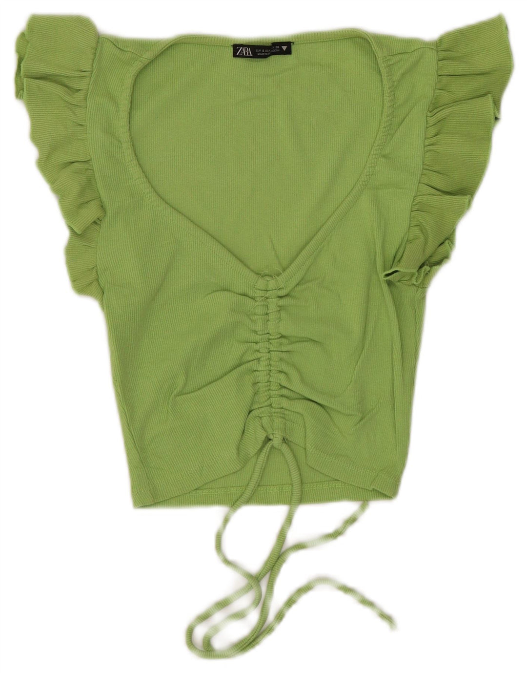Bluză Crop Top pentru femei Zara UK 8 Small Green