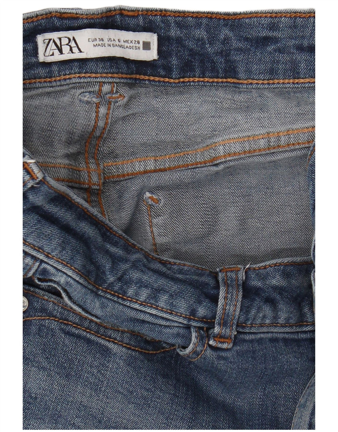 Blugi slim dama Zara EU 38 Mici W28 L26 Albastru
