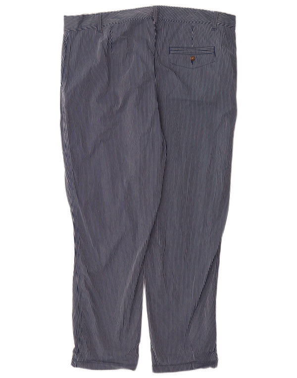 Pantaloni chino pentru femei Marks & Spencer UK 18 XL W36 L30 bleumarin cu dungi