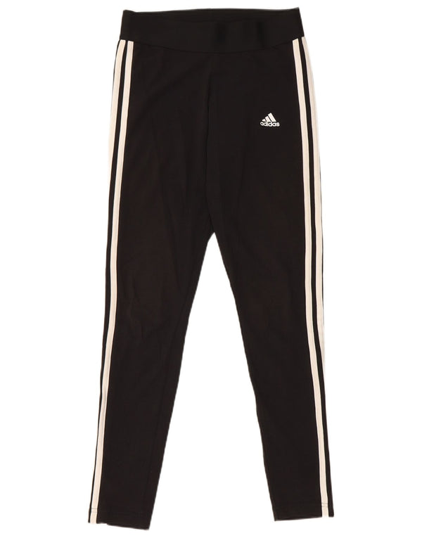 Leggings pentru femei Adidas UK 8/10, bumbac negru mic