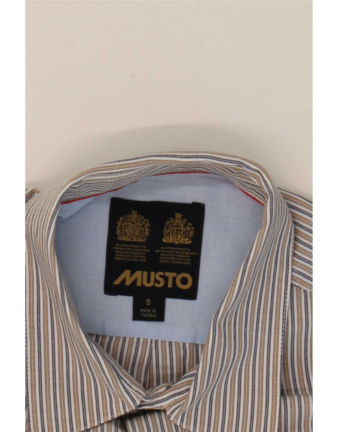 Cămașă pentru bărbați Musto Mic Bej Pinstripe