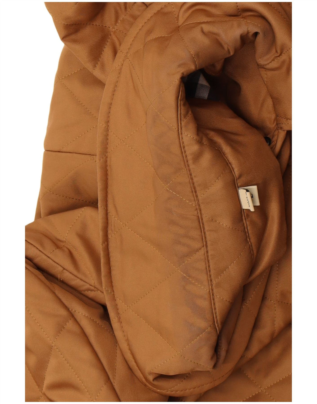 Jachetă matlasată Burberry pentru femei UK 16, mare, bej, bumbac