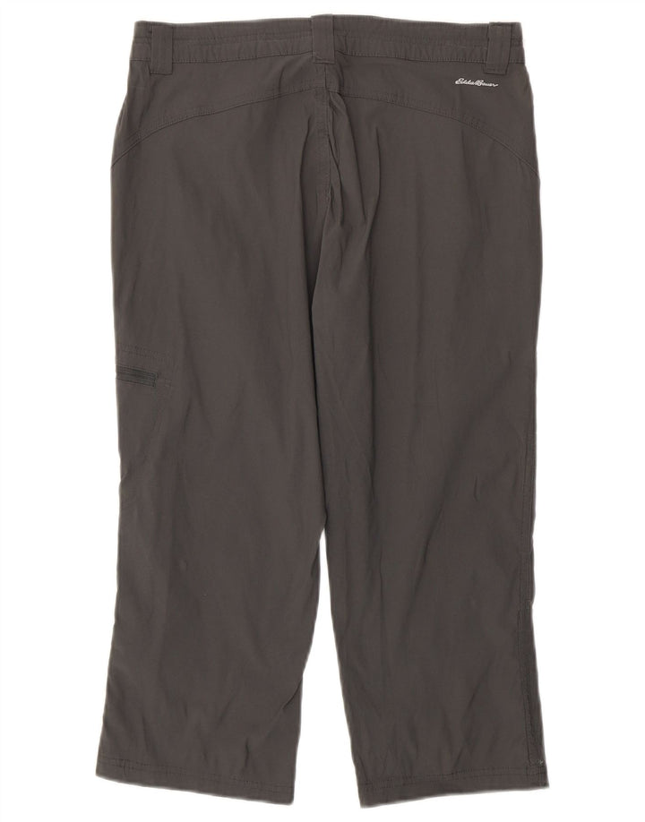 EDDIE BAUER Pantaloni capri drepti pentru femei US 4 Small W30 L21 gri