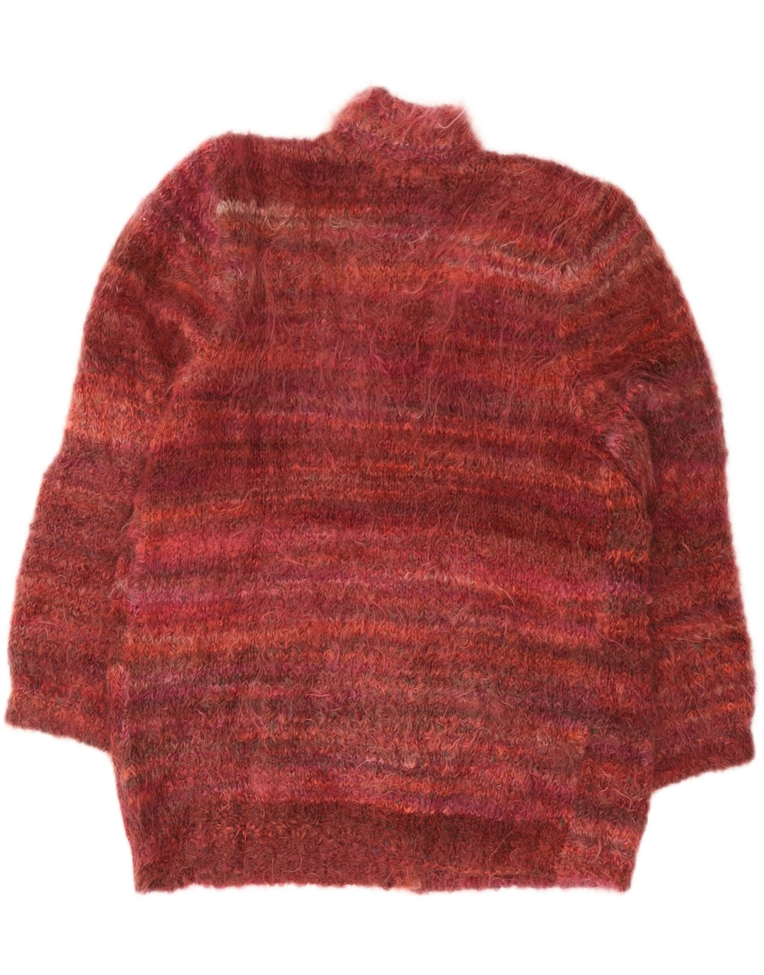 Pulover cardigan supradimensionat vintage pentru femei UK 18 XL Burgundy