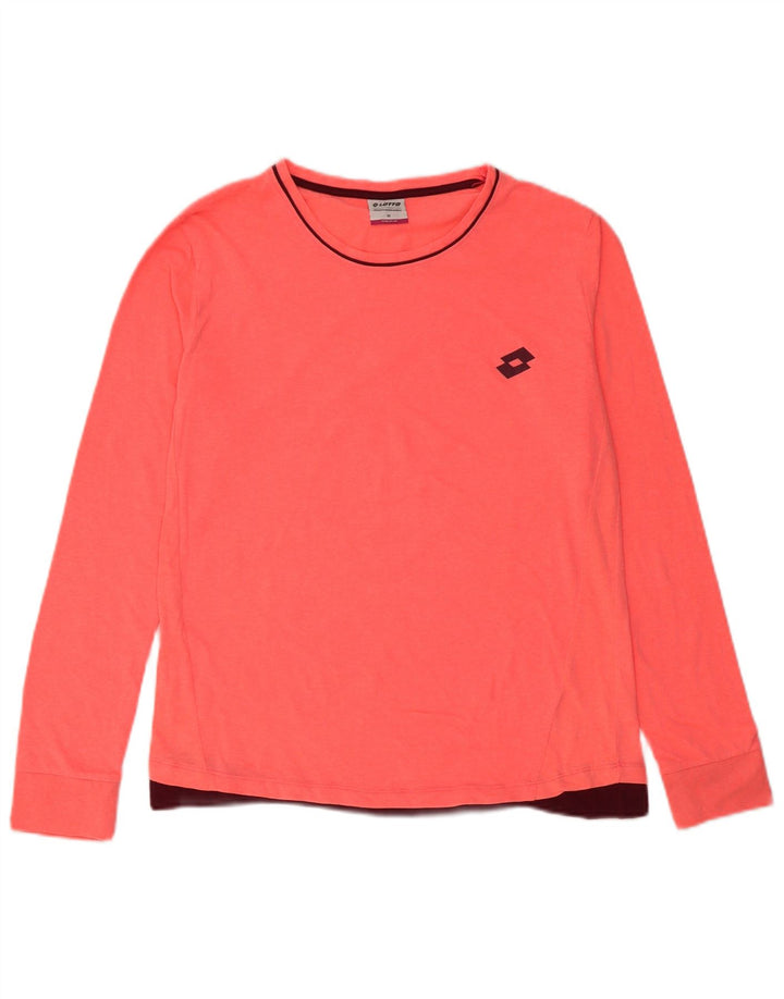 Top pentru femei Lotto cu mânecă lungă UK 14 Medium Pink Poliester