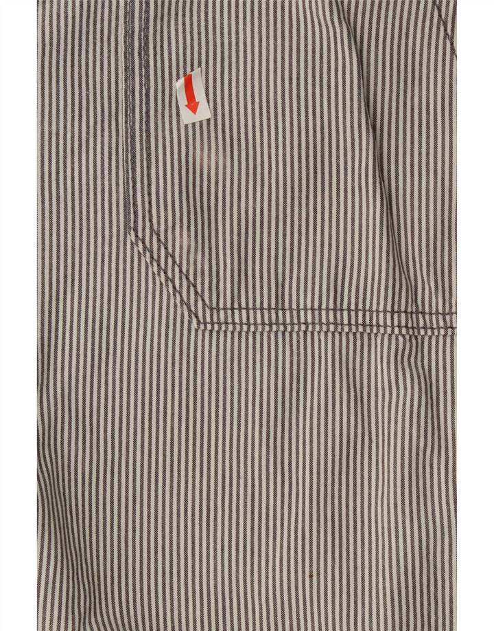 EDDIE BAUER Womens Chino Shorts US 6 Medium W32  Grey Pinstripe Cotton Vintage Eddie Bauer and Second-Hand Eddie Bauer from Messina Hembry 