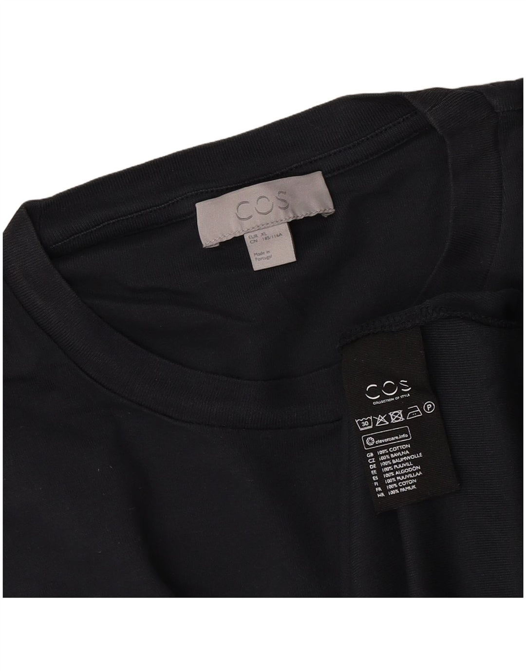 Tricou pentru bărbați Cos Top XL Bumbac bleumarin