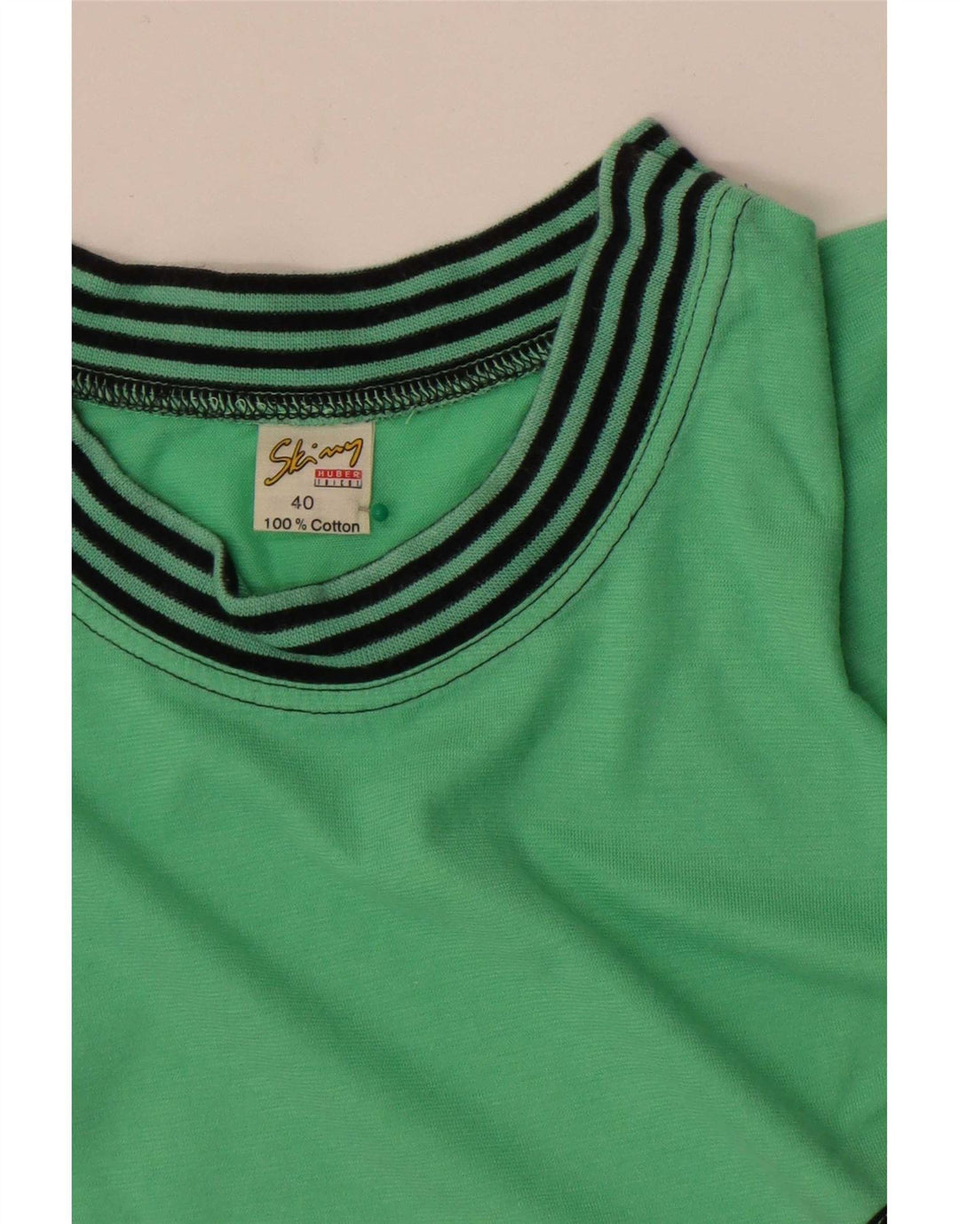 Pulover Huber pentru damă, EU 40, verde mediu, color block retro
