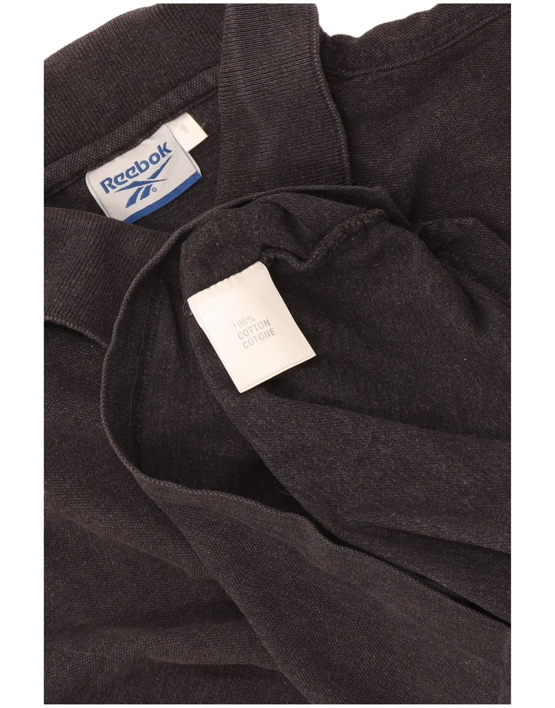 Tricou polo Reebok pentru bărbați, bumbac negru mic