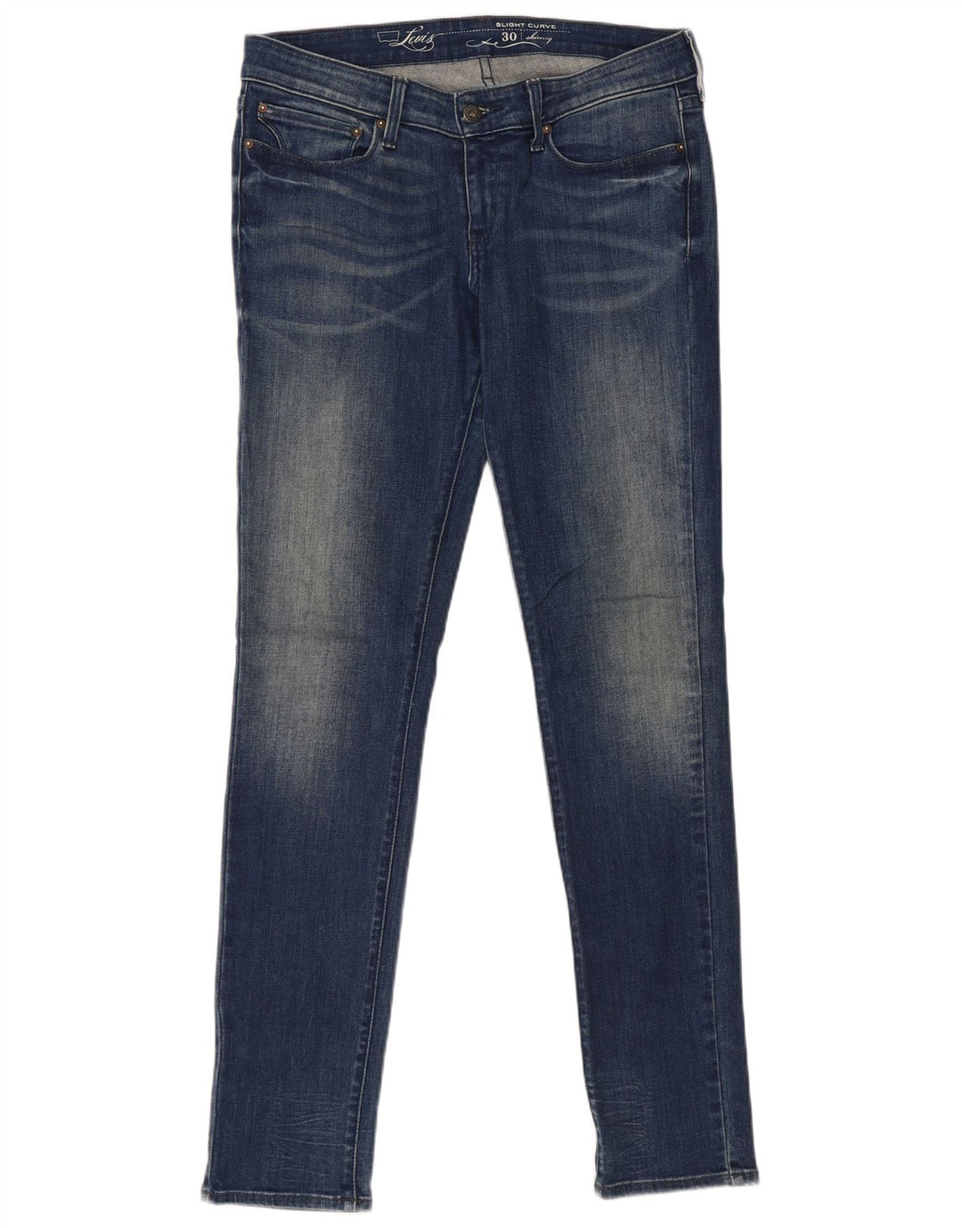 Blugi skinny pentru damă LEVI'S, cu curbe ușoare, L30 L34, bumbac albastru
