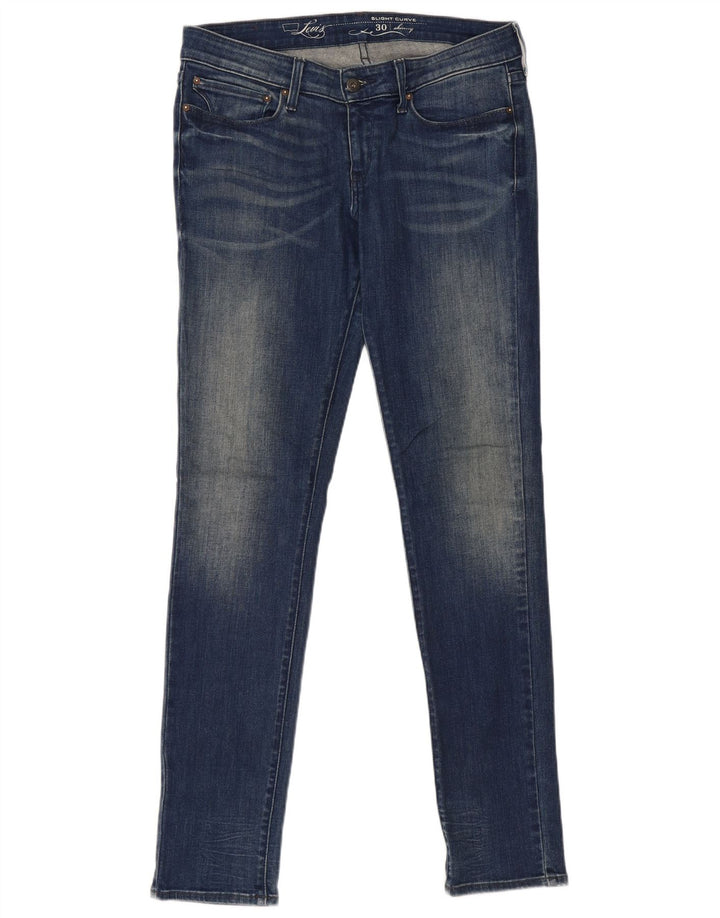 Blugi skinny pentru damă LEVI'S, cu curbe ușoare, L30 L34, bumbac albastru